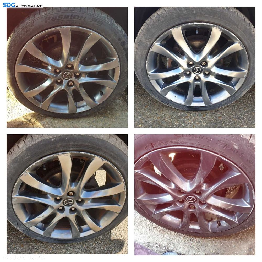 Set 4 Jante Roti Aliaj 225 45 19 R19 Anvelope Cauciucuri Vara Mazda 5 1999 - 2016 [C9590] - 1