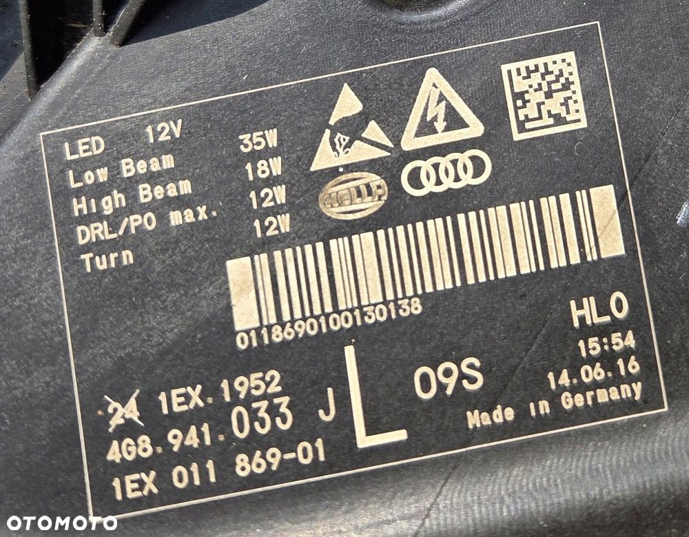 AUDI A7 S7 C7 LIFT LAMPY PRZÓD FULL LED PRAWA LEWA EUROPA KOMPLETNE - 8