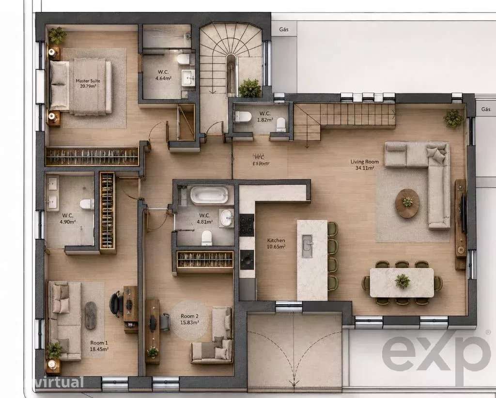 Soberba Penthouse no Centro de Cascais - Grande imagem: 3/29