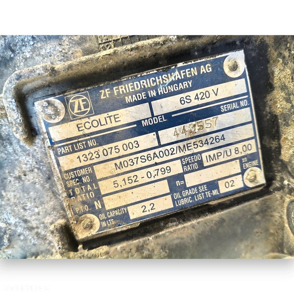 SKRZYNIA BIEGÓW 1323075003 Mitsubishi Canter Fuso 3.0 D DIESEL manualna - 6