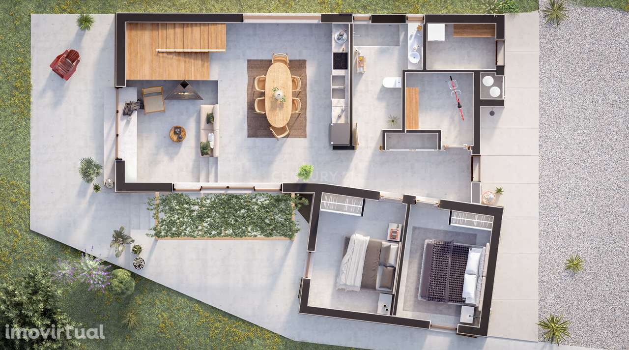 Eco villa isolada, com piscina natural, horta e  floresta alimentar co - Grande imagem: 3/11