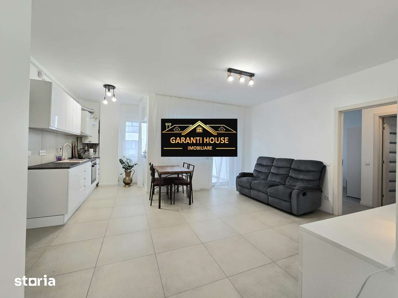 Bloc nou, apartament cu 3 camere, etaj 1, mobilat si utilat — fotografia 1