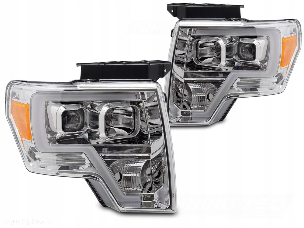 Reflektory Lampy kpl Soczewka Clear Chrom Europa Ford F150 XII mk 12 08- - 1