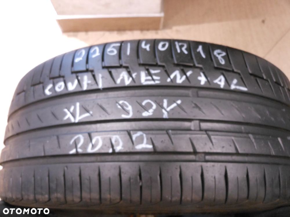 Opona pojedyńcza 225/40r18 continental premium contact 6 6,8mm lato XL - 1