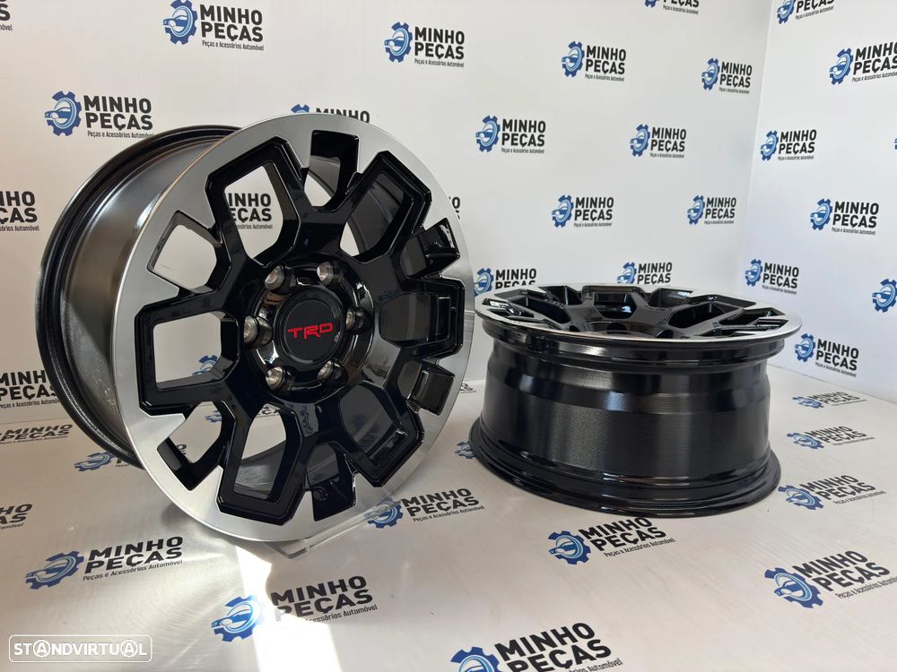Jantes Look TRD 4x4 em 17 (6x139.7) preto polido - 5