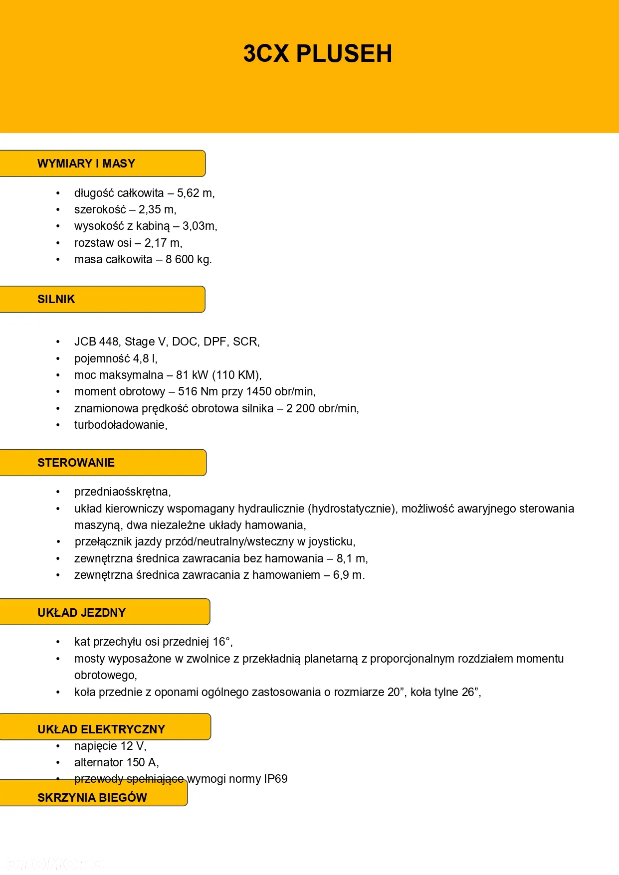 JCB Koparko-ładowarka 3CX PLUS - 81KW (110KM) STAGE 5 - 23