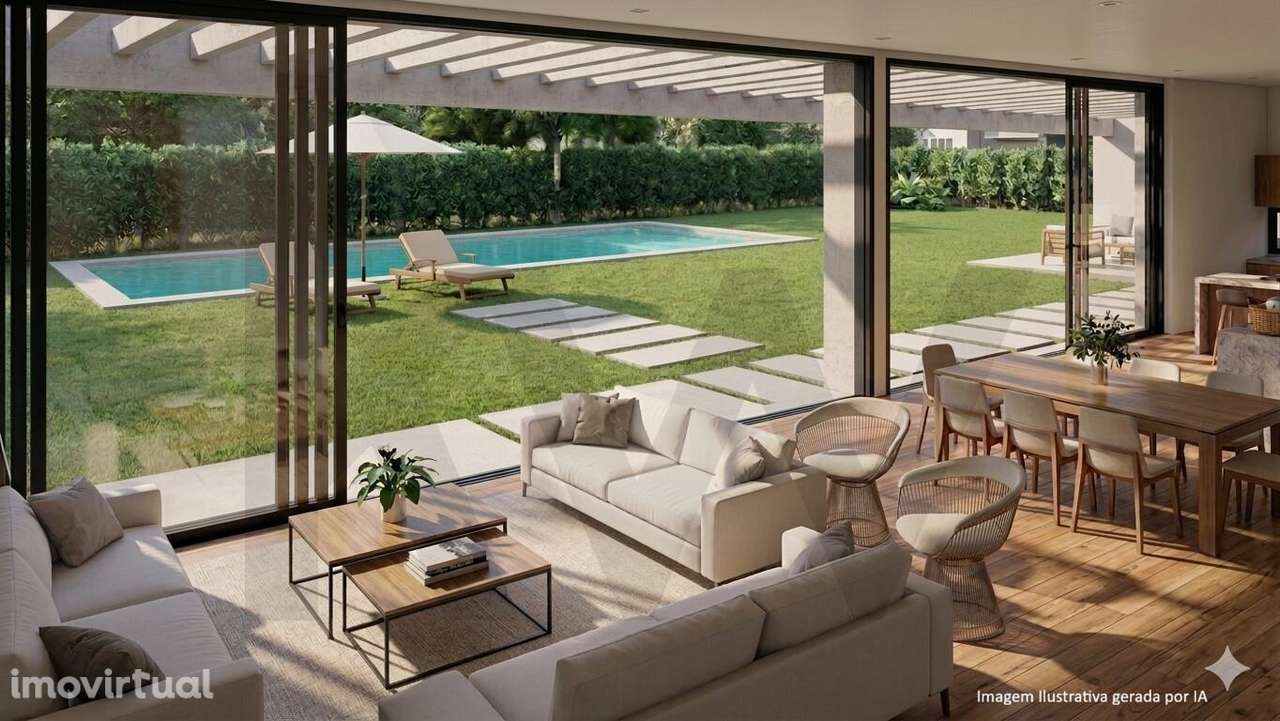 Moradia Térrea contemporânea T3 com piscina I Fernão Ferro - Grande imagem: 3/24