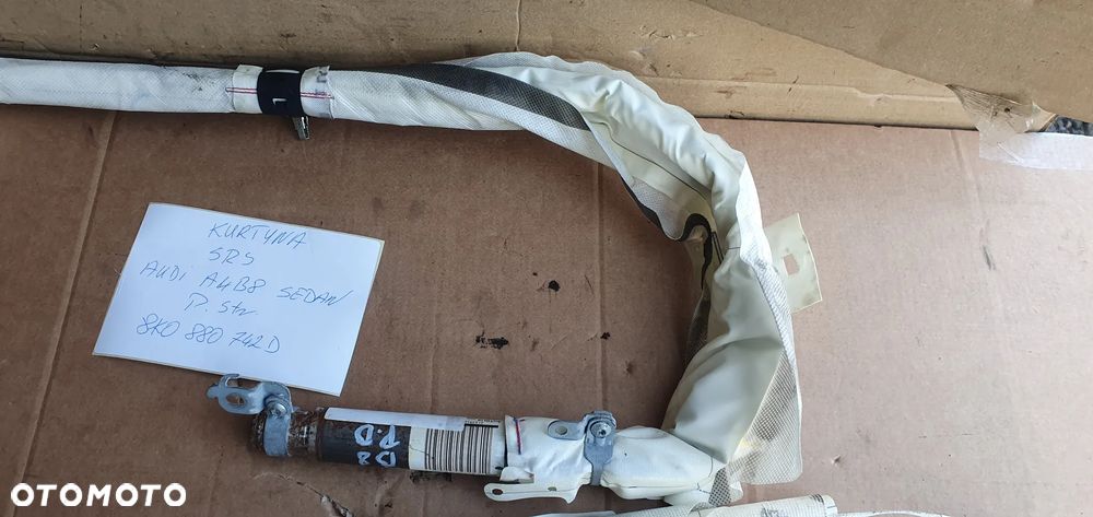 Kurtyna airbag poduszka boczna prawa Audi A4 B8 Sedan 8K0880742D - 2