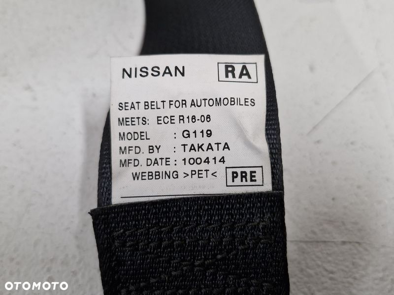 NISSAN QASHQAI II 2 J11 PAS BEZPIECZEŃSTWA LEWY PRZÓD LEWY PRZEDNI 868854EA1A UK - 3