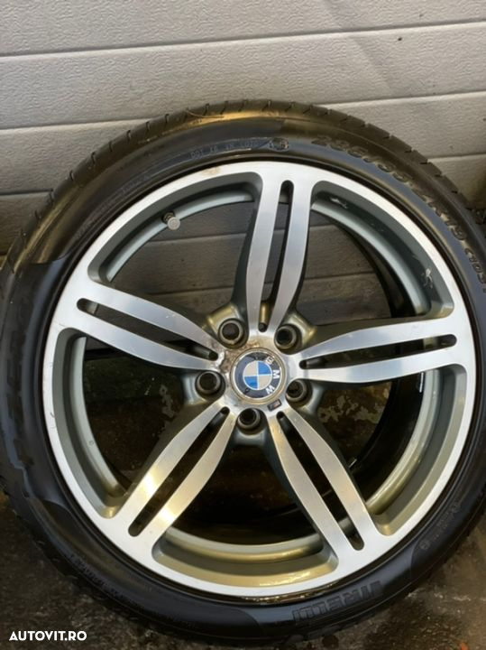 jante roti bmw M5 E60 M6 e63 e64 originale M power nu M pachet R19 2 lățimi fără defecte tehnice sau Reparatii 8/5 fata 9/5 J spatele Style 167 5x120 - 5