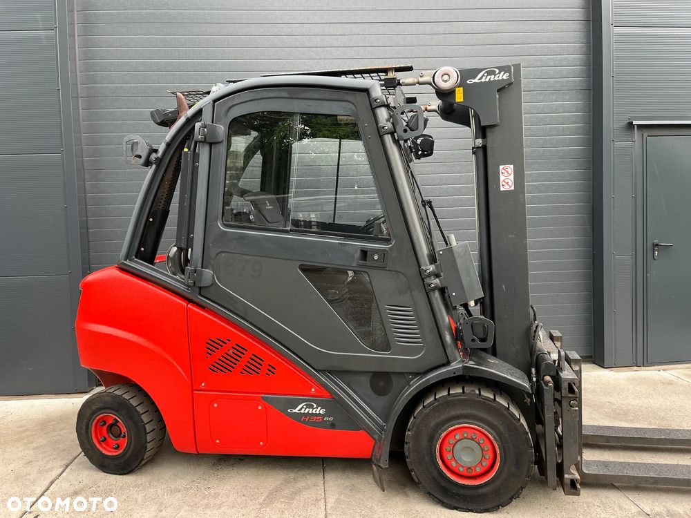 Linde H35T 393-02 Gaz LPG TRIPLEX Kabina Klimatyzacja Pozycjoner Przesuw boczny - 3