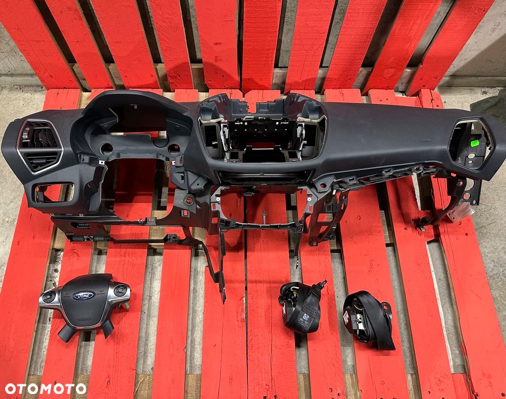 Ford C-MAX II DESKA ROZDZIELCZA konsola kokpit pulpit poduszki airbag pasy KOMPLET ORYGINALNY - 1