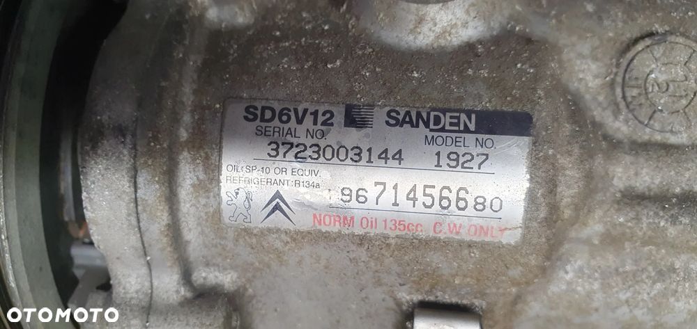 Sprężarka klimatyzacji pompa klimy Citroen C3 1.1 8V 9671456680 - 6