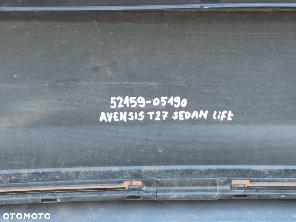 TOYOTA AVENSIS T27 LIFT 2015-2019 ZDERZAK  TYŁ SEDAN   52159-05190 - 9