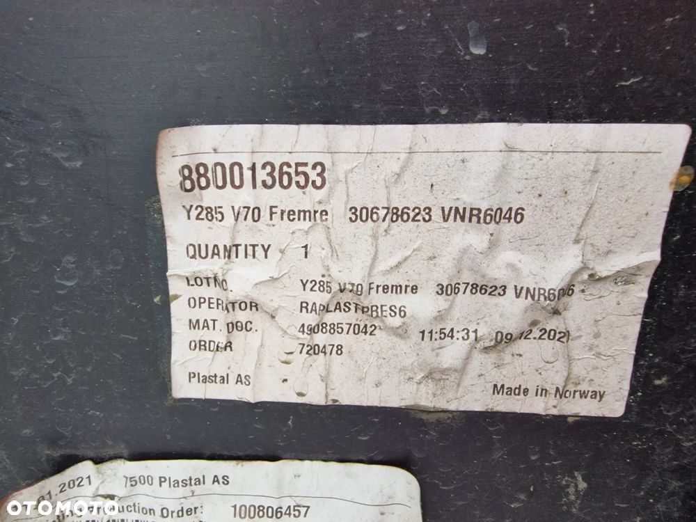 VOLVO V70 07- ZDERZAK PRZEDNI PRZÓD , NR 30678623 , NR AUKCJI NZ891 - 27