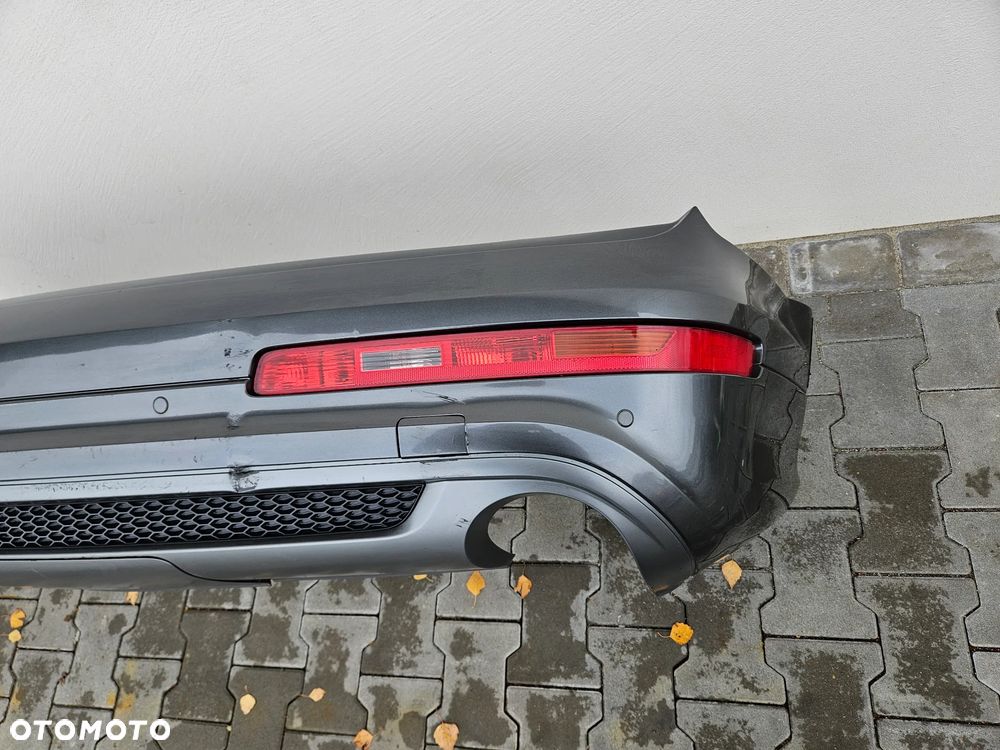 AUDI Q7 4L LIFT 09-15R ZDERZAK TYL TYLNI S-LINE KOMPLETNY LZ7S  4L0807521 AK - 10