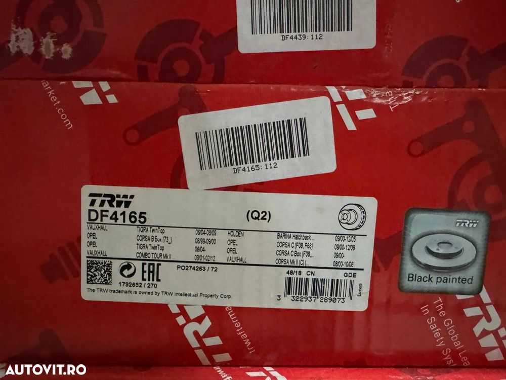DF4165 | Disc Frana | Opel Combo C - 1