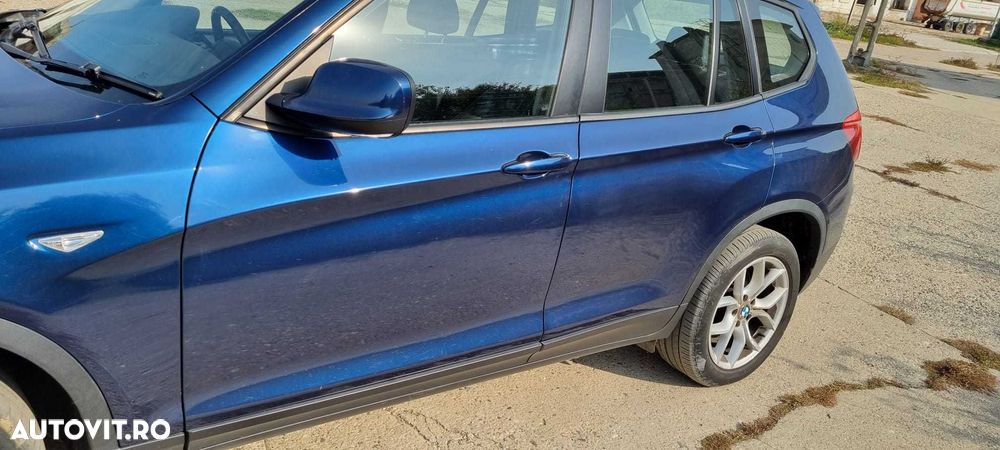 Capota aripa far bara usa trager BMW X3 F25 Tiefseeblau Metallic A76 - 7
