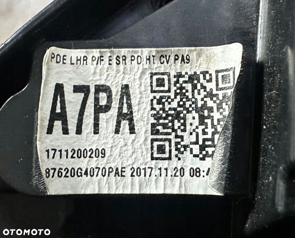 hyundai i30n lusterko prawe 10pin 87620g4070 - 10