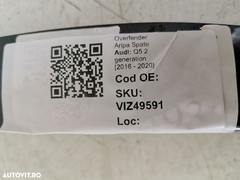 Overfender Aripa Spate Audi Q5 2 generation 2016 2017 2018 2019 2020 O - 8
