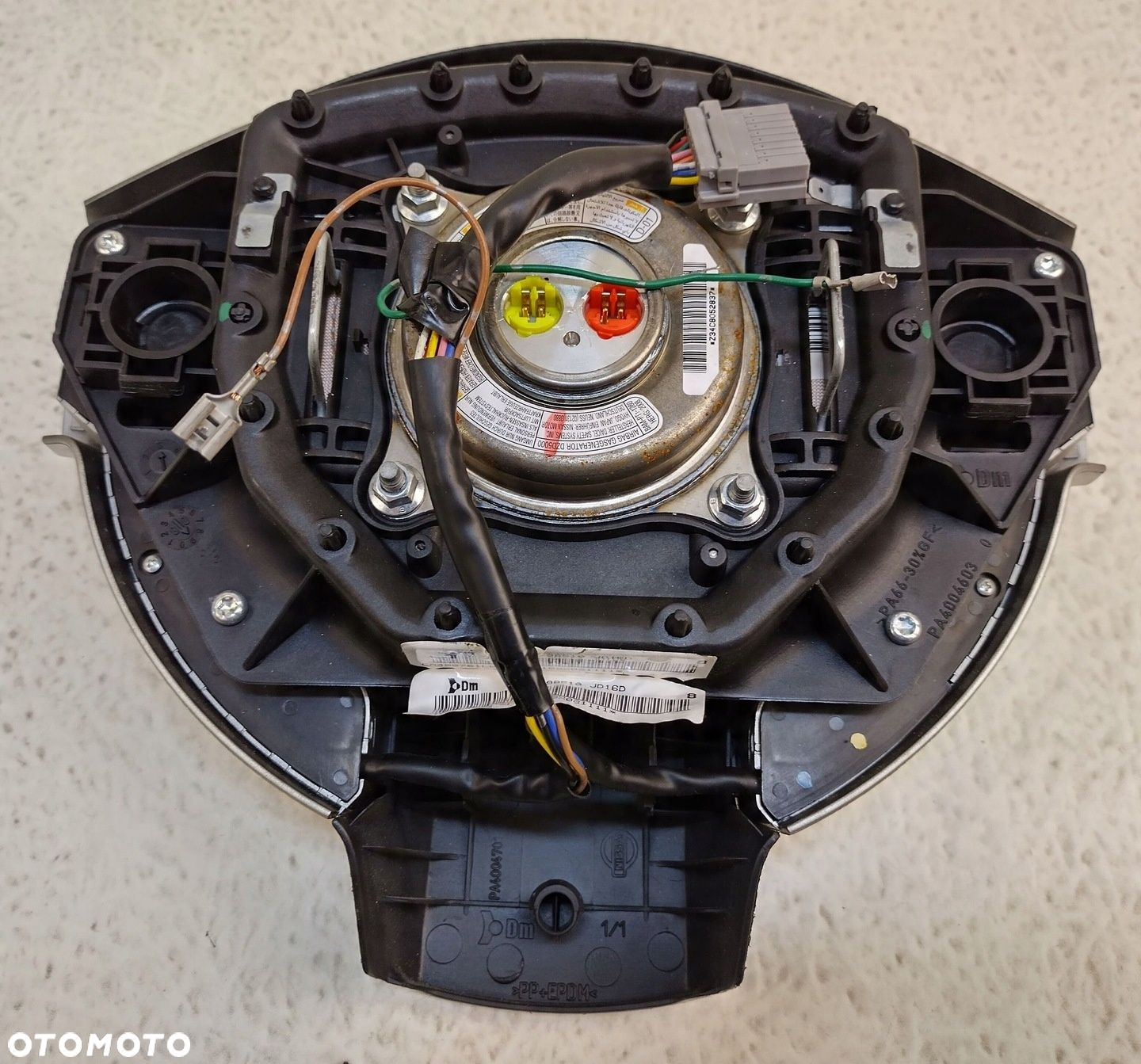 NISSAN QASHQAI 1 I J10 06-13 PODUSZKA POWIETRZNA AIRBAG KIEROWCY 98510JD16D - 6