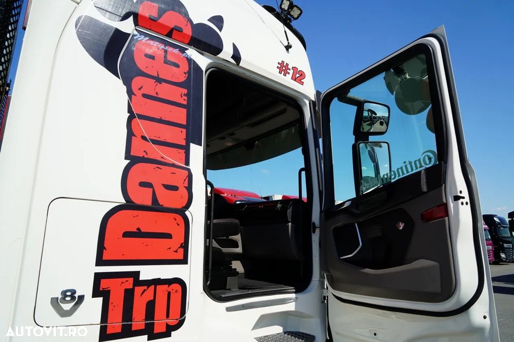 Scania R 730 XT / V8 / 6X4 / PENTRU LEMN / PENTRU COPACI / PENTRU PĂDURE / HDS LOGLIFT F96ST / CABINĂ / ANVELOPE 100% / 2020A - 37