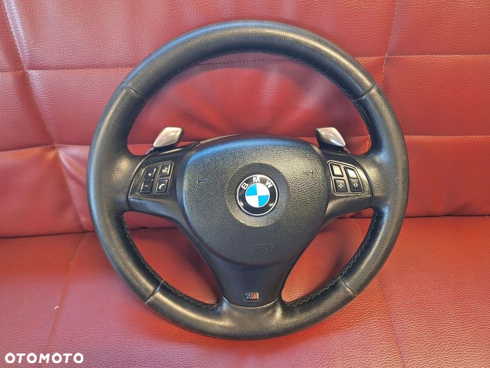 BMW 1 3 E87 E82 E90 E91 E92 KIEROWNICA PODUSZKA M-PAKIET ŁOPATKI AUTOMAT - 1
