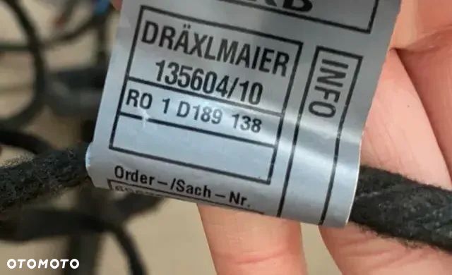 INSTALACJA WIĄZKA DRZWI PRAWYCH MINI COOPER R50 R53 6915574 - 4