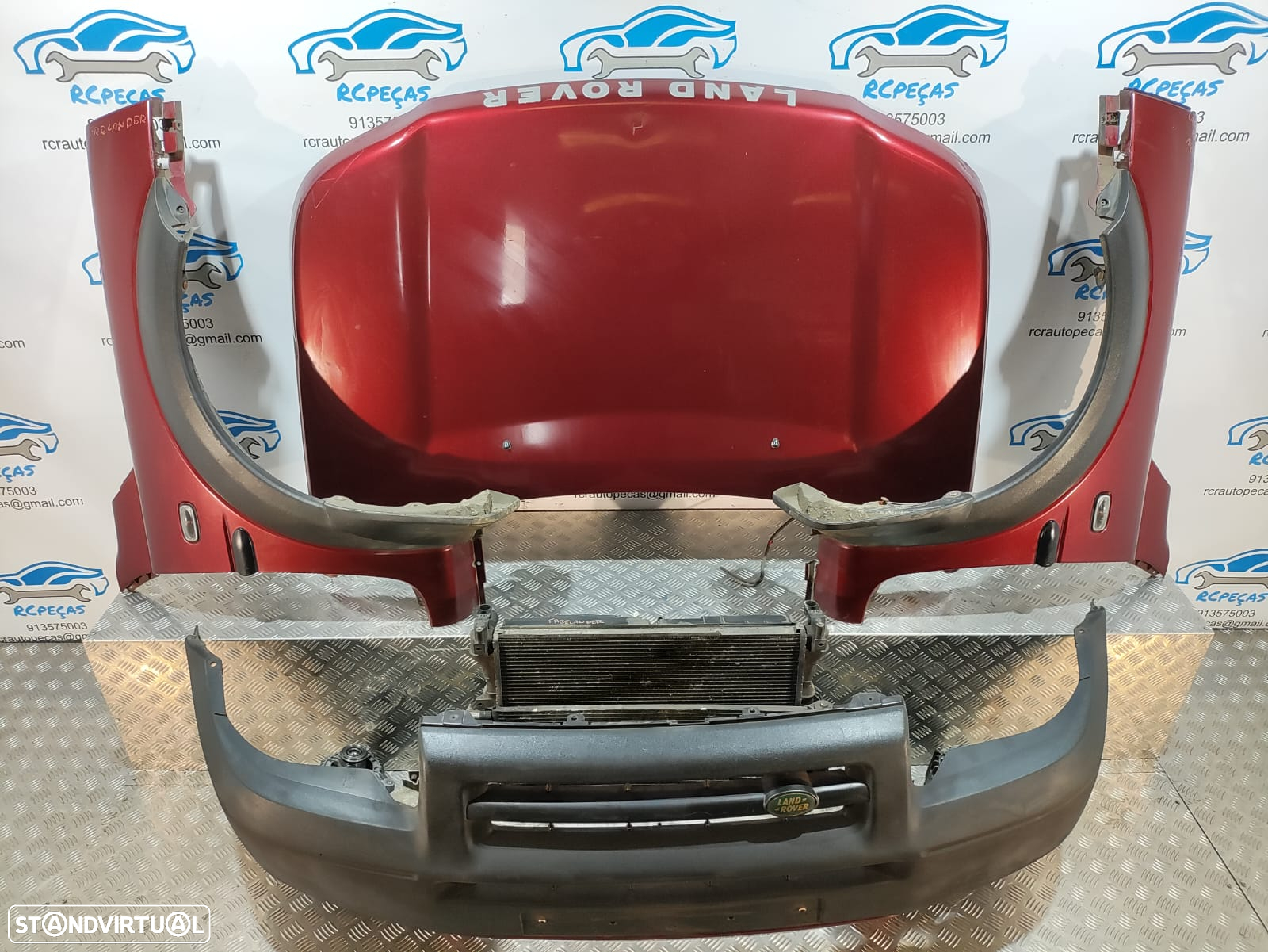 FRENTE COMPLETA LAND ROVER FREELANDER I 1 MK1 CAPOT PARACHOQUES GUARDA-LAMAS OTICAS RADIADOR VENTILADOR FRENTE FIBRA REFORÇO - 3
