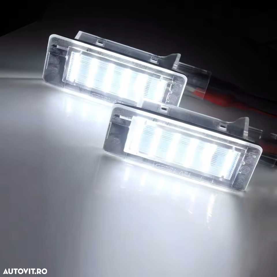 Lampi Numar LED Portbagaj Dacia Renault Duster Logan Lodgy, ALB RECE - 1