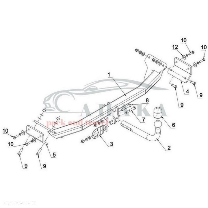 Hak Holowniczy Odkręcany Do Hyundai I30 Fastback Od 2018 - 2
