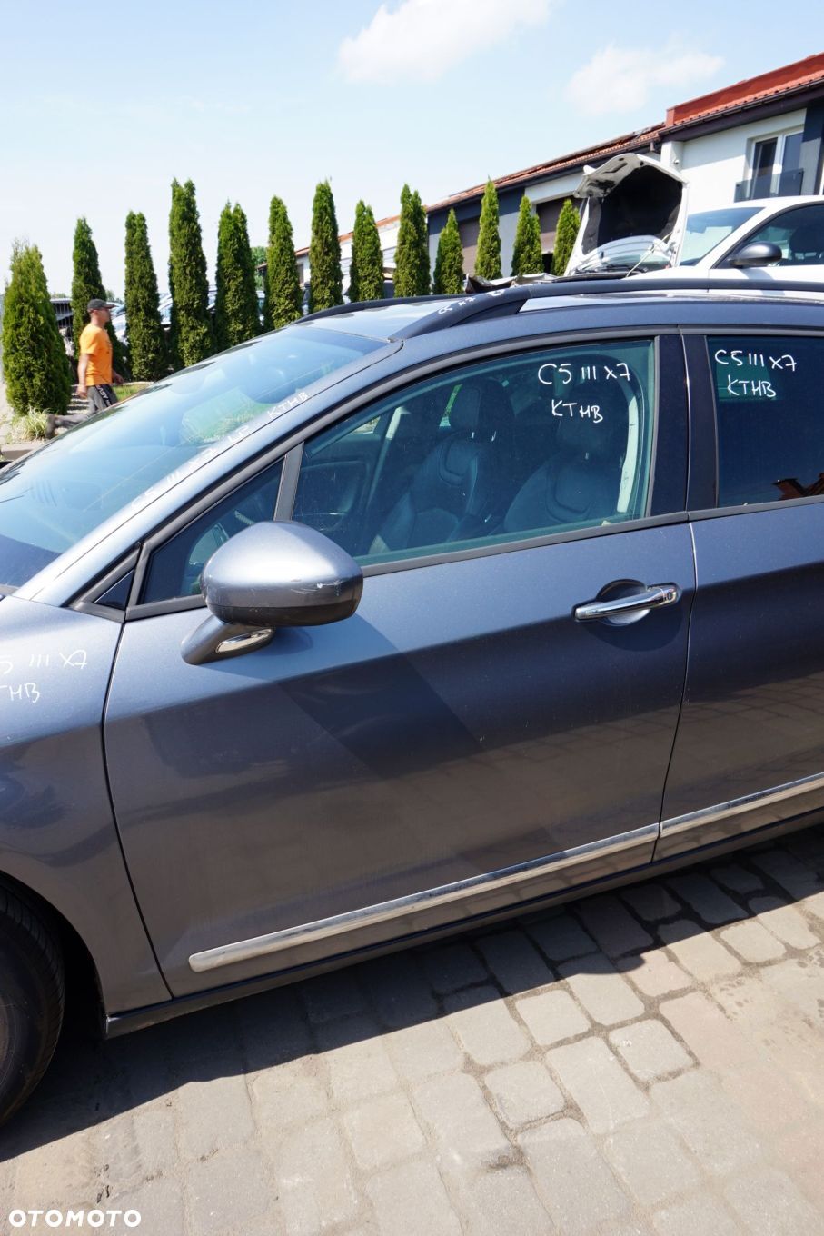 DRZWI PRZEDNIE LEWE C5 III X7 KOMBI KTHB  SZARY CITROEN 2008-2017 - 1