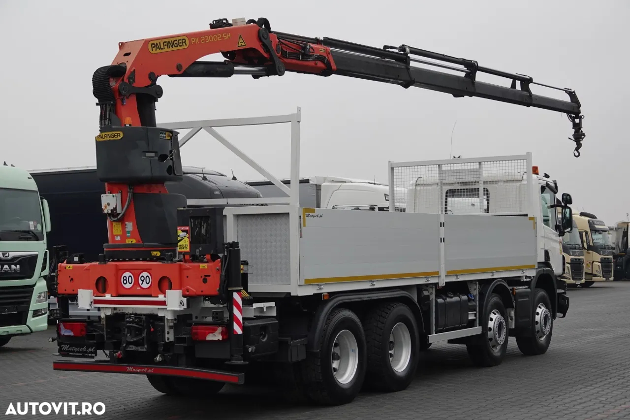 Scania P 450 / 8x4 / HDS PALFINGER PK 23002 / CUTIE - 7 metri / EURO 6 / RADIO CONTROL - 3