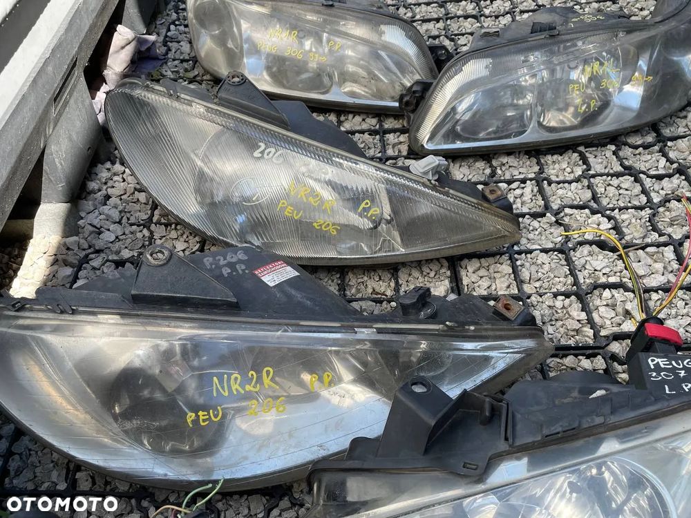 PEUGEOT REFLEKTORY HALOGEN KIERUEK LEWE PRAWE - 3