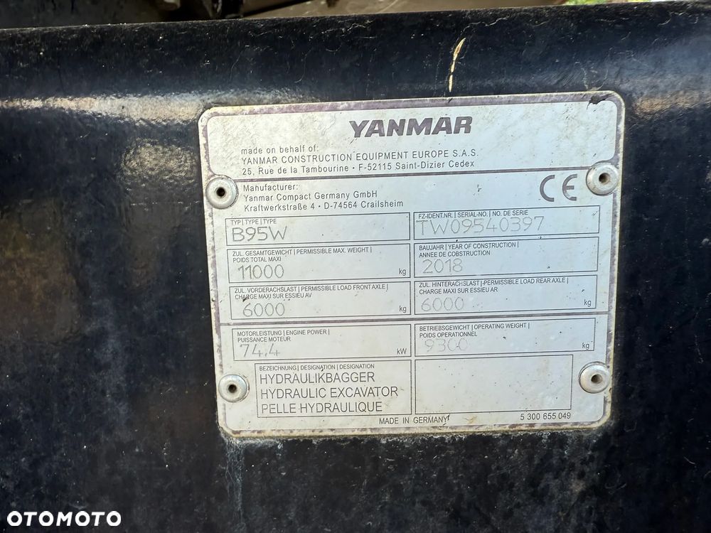Yanmar B 95 W - 13