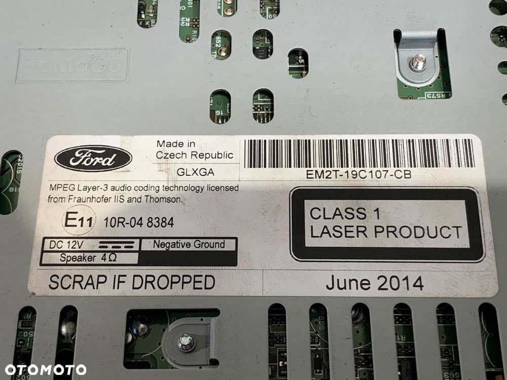 RADIO  FORD MONDEO V liftback (CE) 2014 - 2022 2.0 EcoBoost 176 kW [240 KM] benzyna 2014 - 2022 - 5
