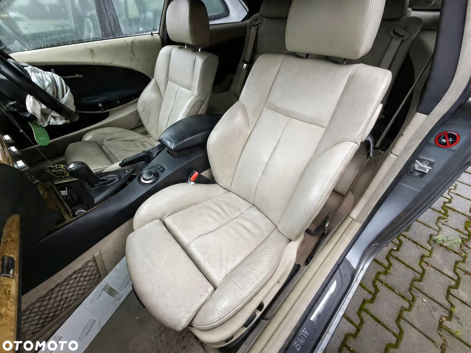 Fotele kanapa boczki BMW e63 SPORTSITZE skóra podgrzewane komplet - 9