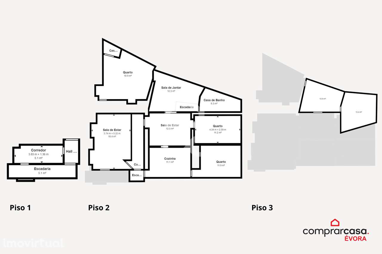 Moradia T3 c/ Terraço em Prédio | Centro Históriico de Elvas, Portaleg - Grande imagem: 3/45