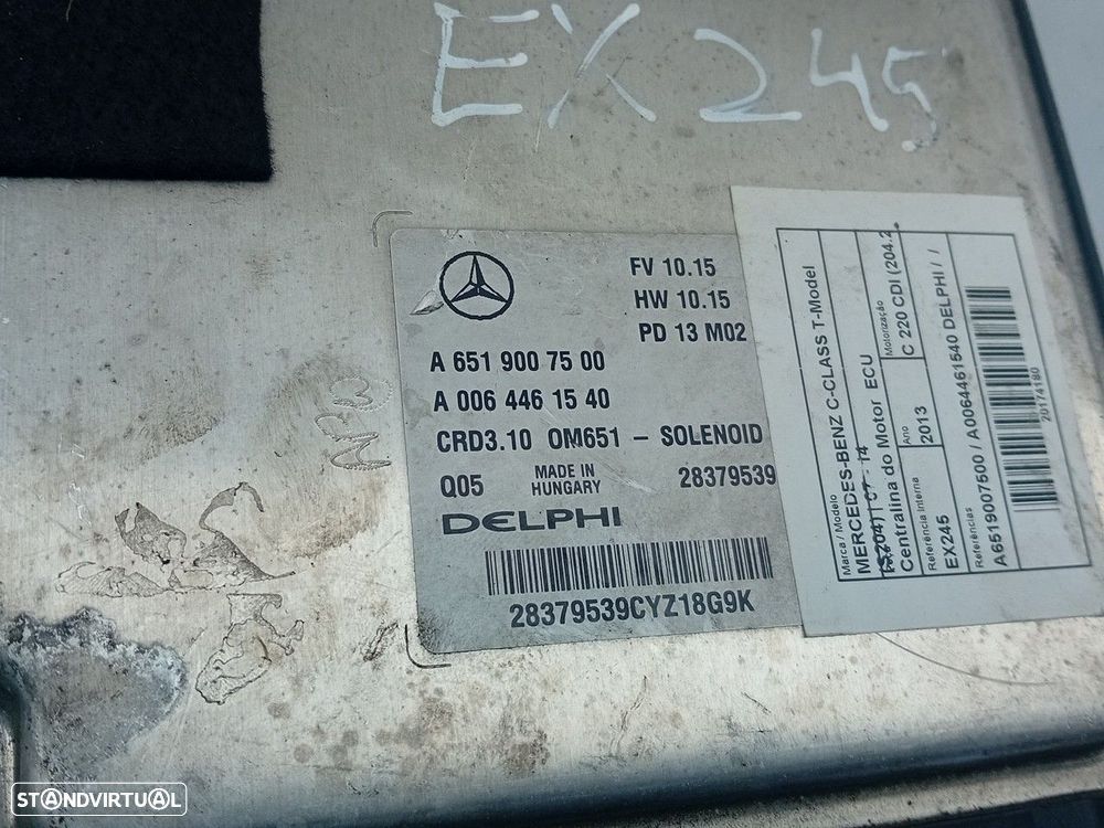 Centralina motor / ECU MERCEDES-BENZ Classe C Carrinha (S204) - 4
