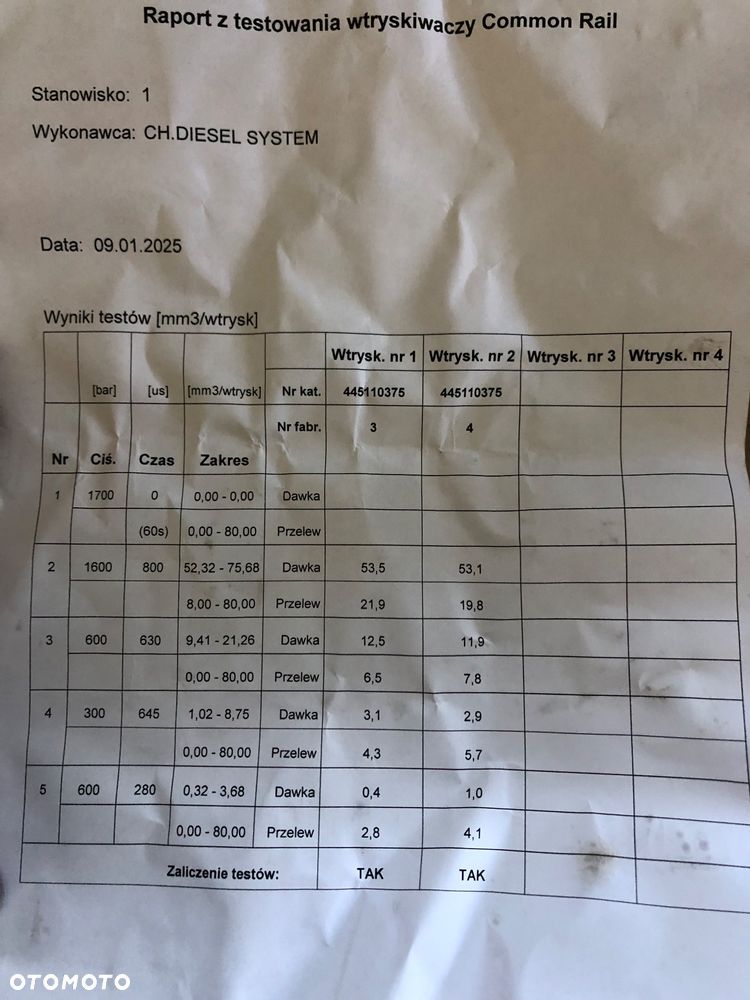 Komplet wtryskiwaczy sprawdzone Renault Master III 0445110375 - 4