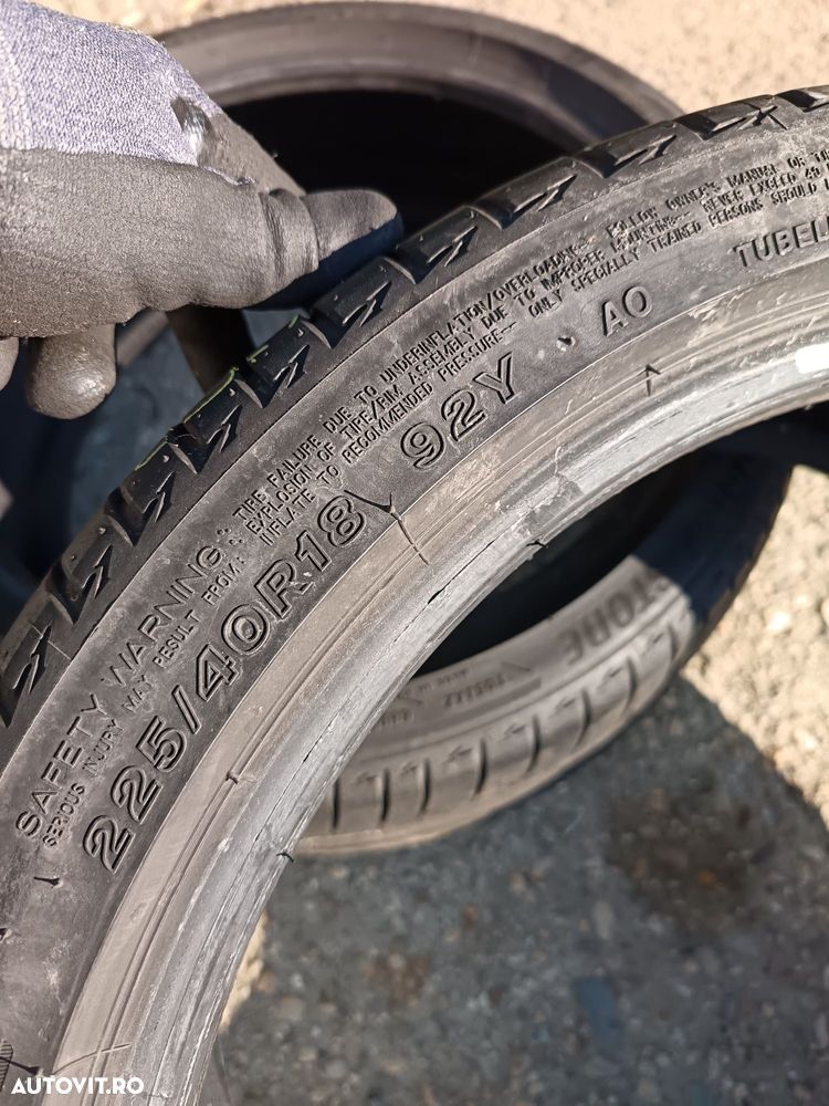 Anvelope vara 225 40 18 bridgestone 2018 5mm - 6