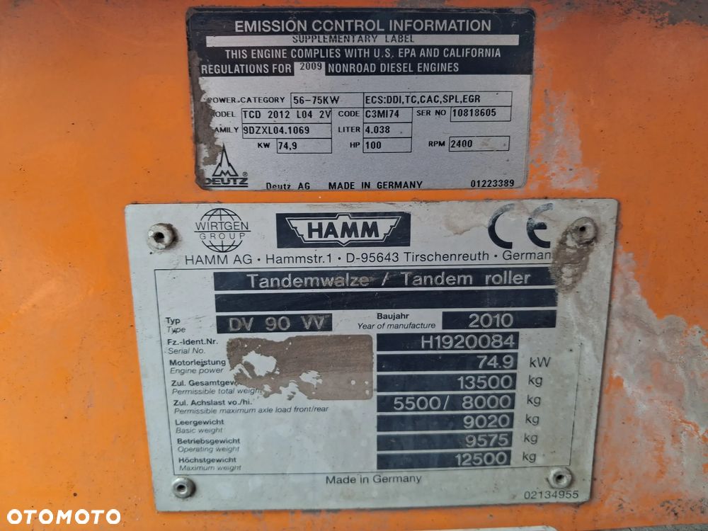 Hamm DV 90 VV - 8