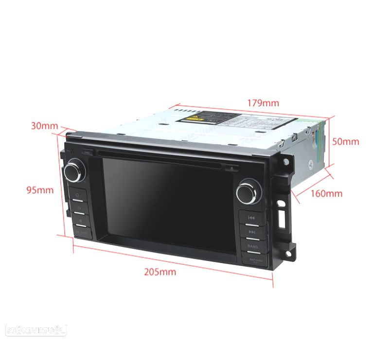 AUTO RADIO PARA JEEP WRANGLER 07-12 GRAND CHEROKEE 08-11 USB GPS TACTIL 6.2" HD - 4