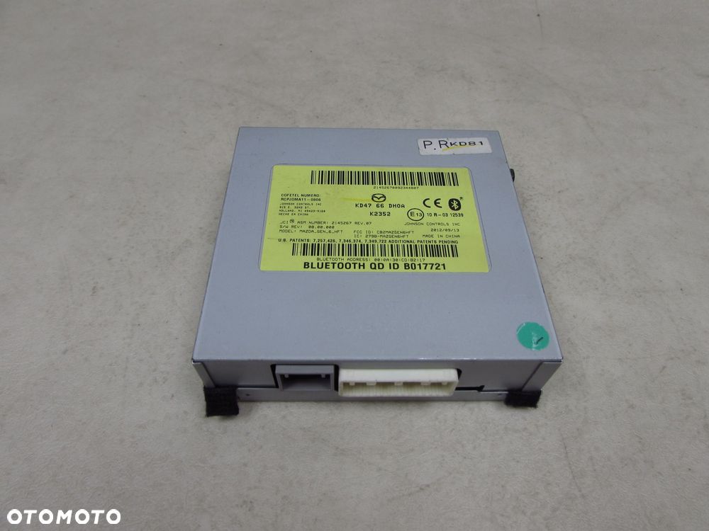 MAZDA CX-5 12-17 IDEAL MODUL STEROWNIK BLUETOOTH KD47-66-DH0A - 1