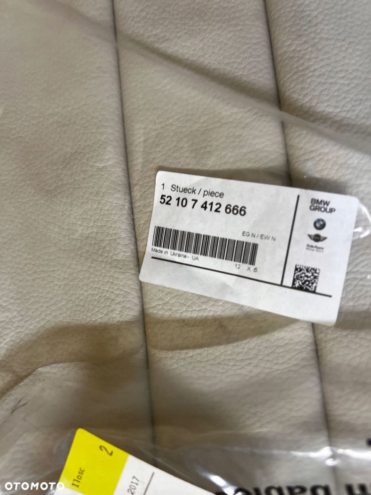 POSZYCIE SKÓRA FOTELA BMW G11 52107412666 - 3