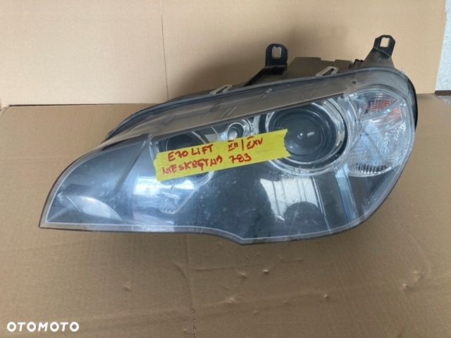 Lampa Lewa Xenon nieskrętny BMW X5 E70 - 1