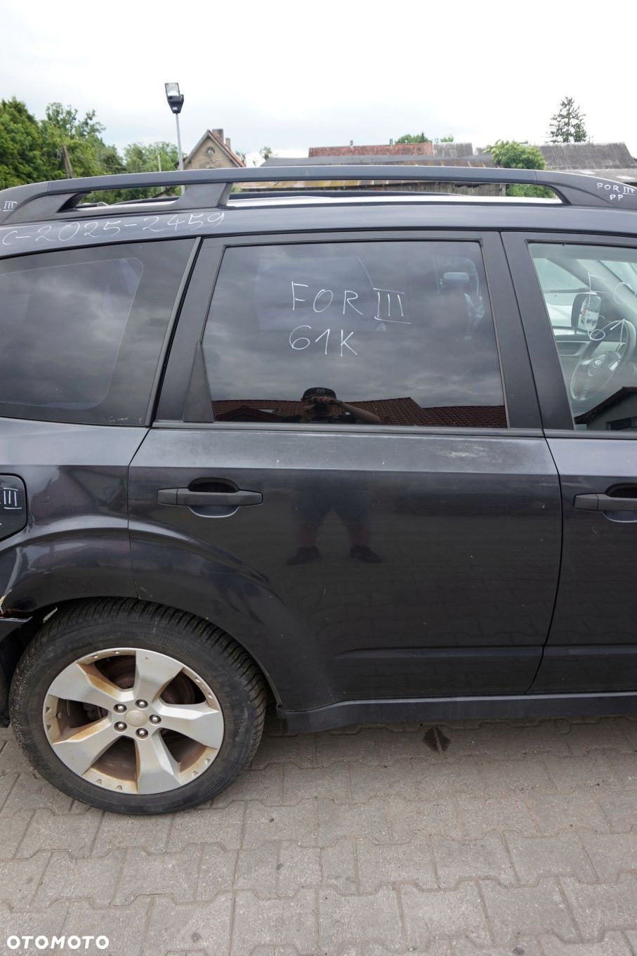 DRZWI TYLNE PRAWE FORESTER III SH 61K  SZARY SUBARU 2008-2013 - 1