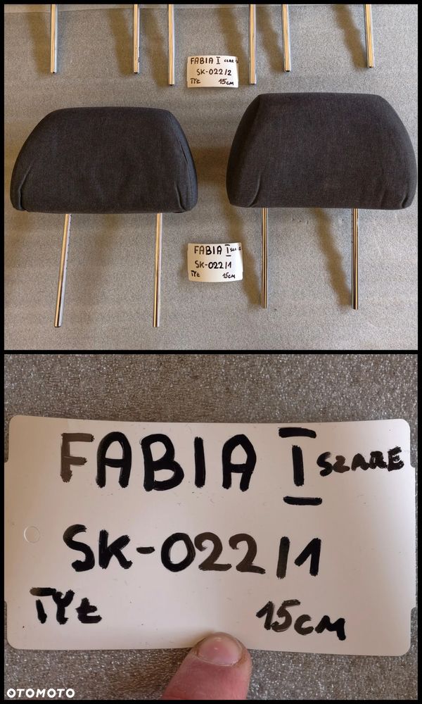 MIX ZAGŁÓWKI ZAGŁÓWEK FOTELI AUDI VW SKODA SAAB RENAULT PEUGEOT FORD MAZDA NISSAN - 13