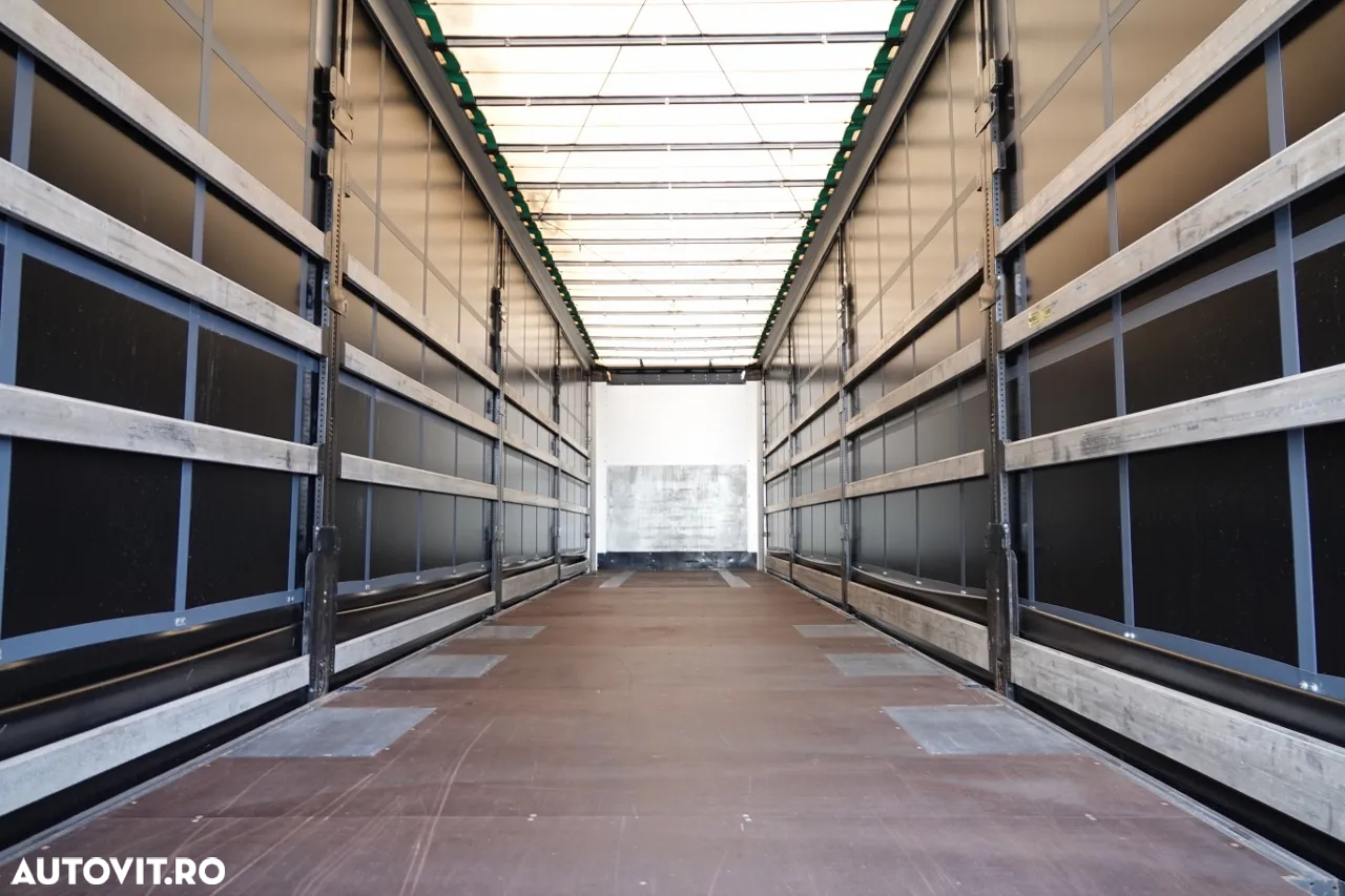 Wielton CORTINĂ STANDARD WIELTON / ACOPERIȘ RIDICABIL / SISTEM BDE - STALPINI EXTENSIBILI / AX RIDICABIL / SAF / PUȚIN UTILIZAT - 15