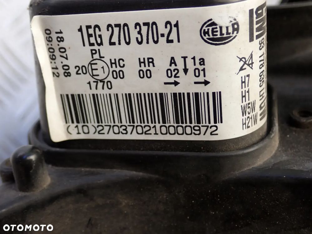 LAMPA LEWY PRZÓD OPEL ASTRA H 1EG270370-21 - 8